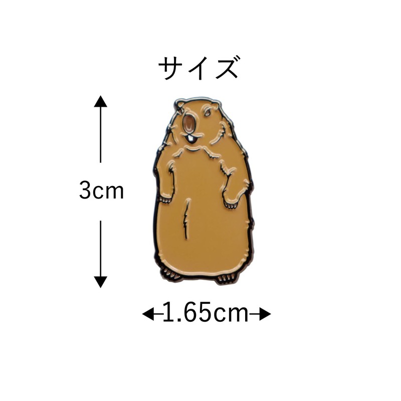 Golf Marker Marmot Cute Animal Ball Marker Iron Base No