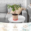 uxcell 2 Pcs Round Plant Saucers, 4 Inch Ceramics Plant