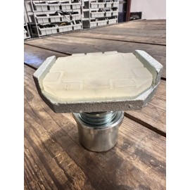 Challenger Lifts B2270 Square Rubber Style Double Screw Foot Pad Assembly Qty 1