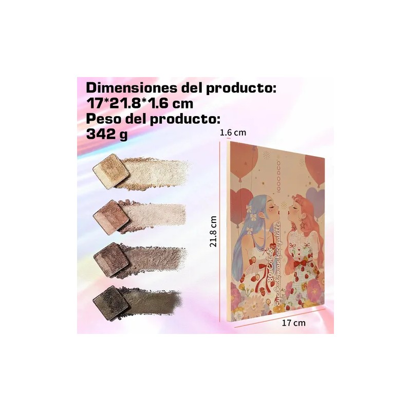 Paleta De Maquillaje De 80 Pcs Maquillaje Sombras Glitter
