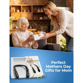 Portable Bladeless Neck Fan, Mothers Day Gifts for Mom Women Hot Flash, Birthday Gift for Men Dad Father Teacher, Wearable Cooling Fan Rechargeable for Camping Travel Beach Golf Cruise Essentials 2026