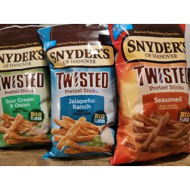 Snyder's Of Hanover 12oz NEW TWISTED Pretzels Pick you flavor DELICIOUS