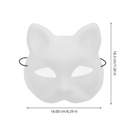 Ciieeo Therian Stuff DIY Masquerade Masquerade Abs White Pack of 3