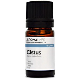 BIO - CISTUS Essential Oil - 5mL - 100% Pure, Natural, Chemotyped and AB Certified - Aroma Labs (French Brand)