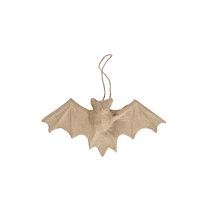 23cm Hanging Paper Mache Bat for Halloween Crafts