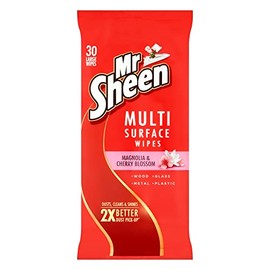 Mr Sheen Magnolia and Cherry Blossom Ultra Effective Furnitire Wipes 30 Wipes