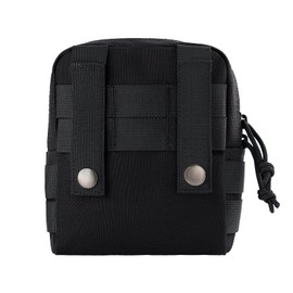 TACNEX MOLLE Duty Belt Pouch Men's Tactical Utility EDC Pouch Range Gear Carry Waist Bag Small Items Storage Phone Pockets for Backpack Vest Police Military Hunting Camping Hiking Black