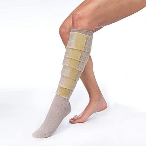 FarrowWrap Classic Legpiece, Tan with Compression Sock, BSN FarrowMed (Tall-XLarge)