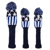 Andux 3Pcs/set Knit Pom Pom Golf 460cc Driver Fairway Wood