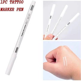 1 rotulador quirúrgico para tatuaje, color blanco para cejas, rotulador de piel, accesorios de microblading, rotulador de tatuaje, maquillaje permanente