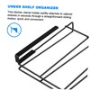 ULTECHNOVO Under Cabinet Kitchen Organizer Rack Multi Functional Utensil Hanger