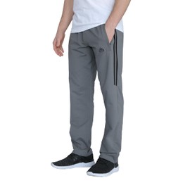 SCR SPORTSWEAR All-Day Comfort Ultimate Flex Men's Sweatpants Training Pants Men's Casual Pants Tall with Zipper Pockets and Open Botton XL 36W x 38L 38" Inseam Long P-Grey K916N