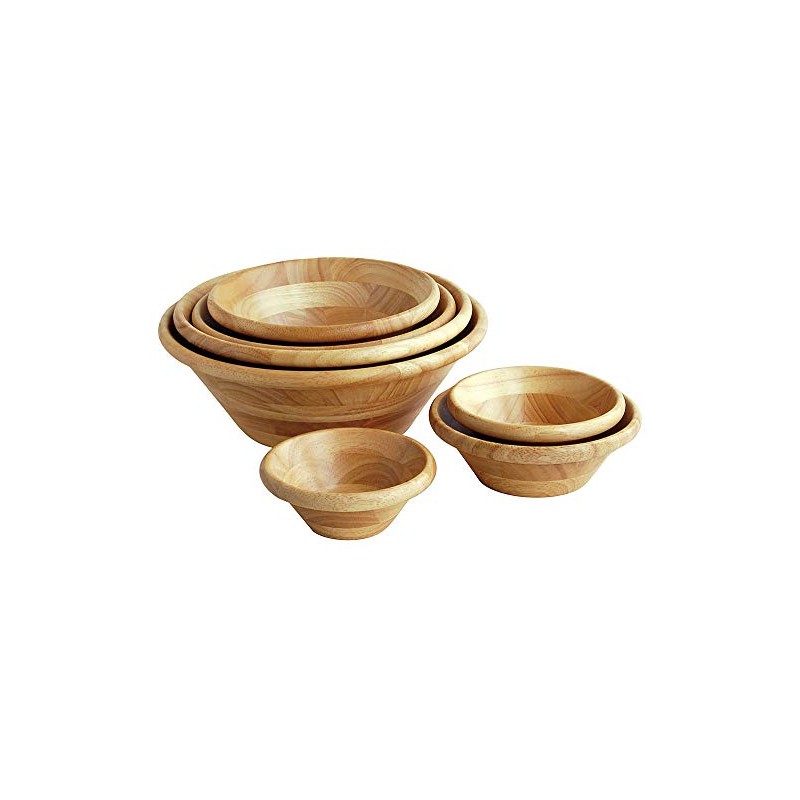 Yamako 32037 Natural Wood Salad Bowl, Natural, 11.8 inches (30