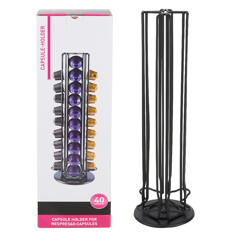 MOLEDINO Rotating Capsule Holder for 40 Nespresso Original Capsules Coffee