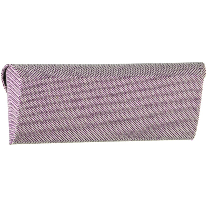 Megan 2229-04 Compact Slim Semi-Hard Case Medium Fabric Purple