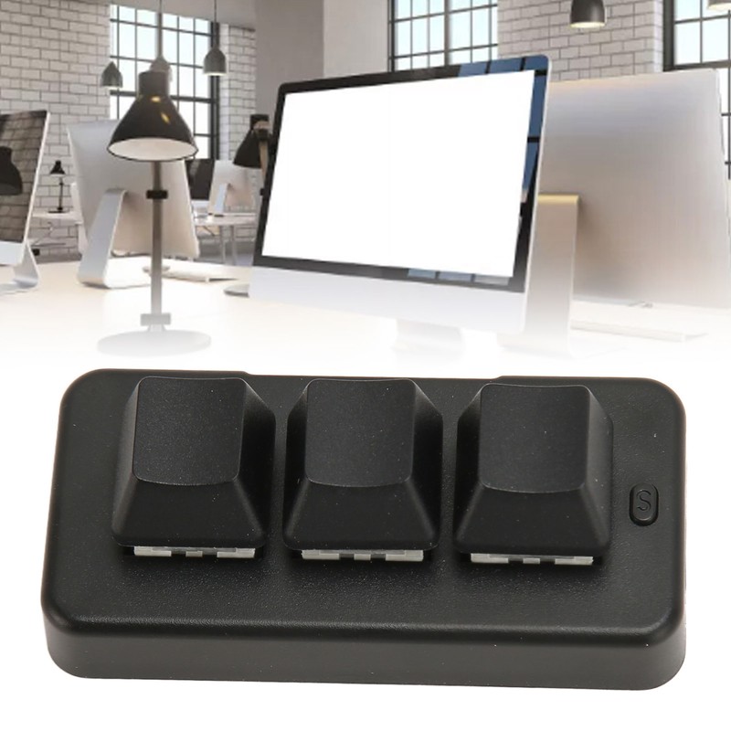 3 Key Mini Keypad 3 Mode USB Wireless 2.4G Bluetooth