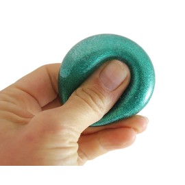 Curious Minds Busy Bags Set of 6-3 Styles of Individually Wrapped Small Amazing 1.5" Stress Ball - Ceiling Sticky Glob Balls - Squishy Gooey Shape-able Squish Sensory Squeeze Balls