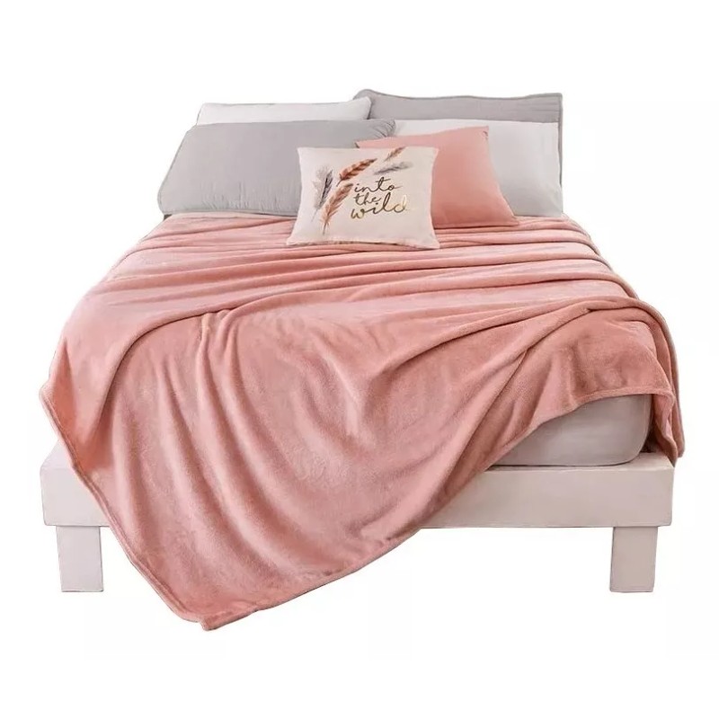 Vianney Manta Vianney Ligero color rosa con diseño lisa de
