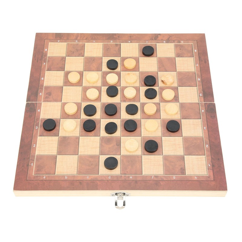 3‑In‑1 Chess Checkers Gobang Folding Chess Board Portable Interactive Chess