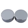 Decentraland 2 Pcs Black Organic Stone Plugs Ear Gauges Earrings