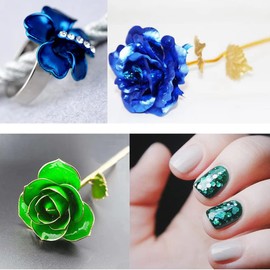 Honatrv Pack of 240 Imitation Gold Metallic Foil Gold Leaf Multicoloured Gold Foil for Paintings Crafts Nail Decoration Furniture 12 Colours 9 x 9 cm