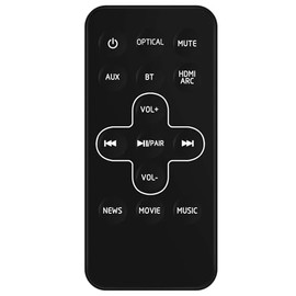 Replace Remote Control fit for TCL Home Theater Sound Bar Alto 5 Alto 5+ Alto 5 Plus TS5000 TS5000-NA TS5010 TS5010-NA