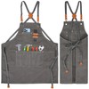 KOOOGEAR Multifunctional Canvas Apron, Work Apron, Welding Apron, Grill Cooking