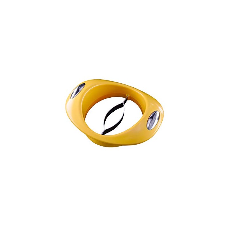 GSD Mango Slicer With Stand, Silver/Yellow