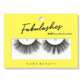 Pestañas Postizas 3d De Visón Sintético Kara Beauty Fabulash