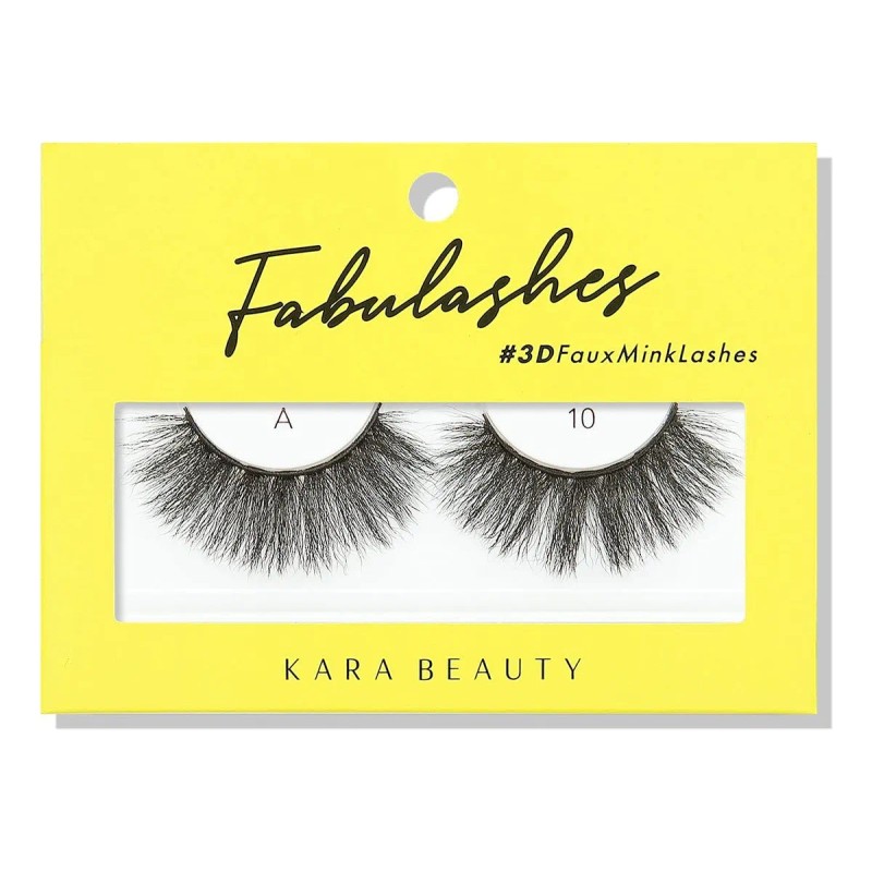 Pestañas Postizas 3d De Visón Sintético Kara Beauty Fabulash