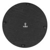 Argon Tableware Round Slate Coasters - 10cm - 6 Piece
