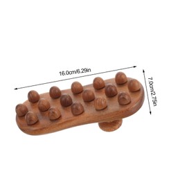 KOMBIUDA Wooden Acupoint Massage Brush for Full Body Leg Massager Tool for Compact Design for Efficient Self Massage for Neck Back and Muscle Relief