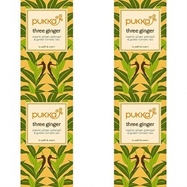 (4 PACK) - Pukka Herbs - Triple Ginger Tea | 20 sachet | 4 PACK BUNDLE