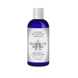 Immaculate Waters Unscented Liquid Soap – Natural & Gentle Hand and Body Wash with Lourdes Grotto Holy Water – Moisturizing & Hypoallergenic – Catholic Gift for Skincare & Prayer