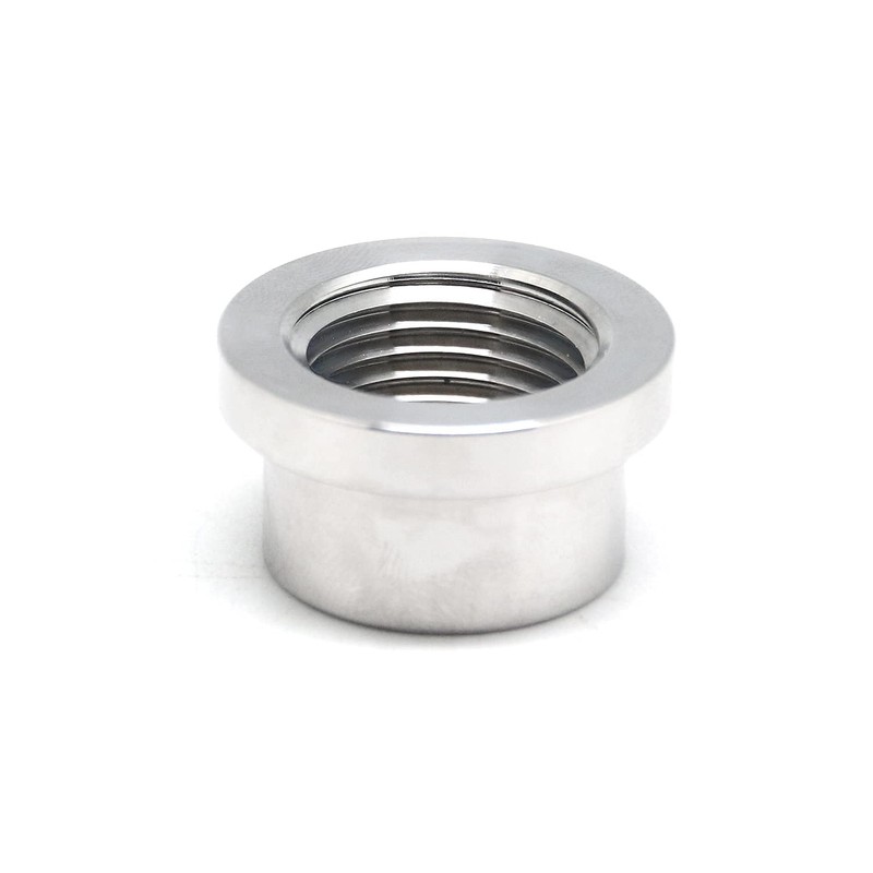 QiiMii 1/2" NPT Female Threaded Stepped Weld Bung Mounting Stainless