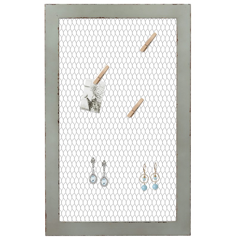 SOFE Chicken Wire Frame Bulletin Boards, Rustic Grid Wall Panels