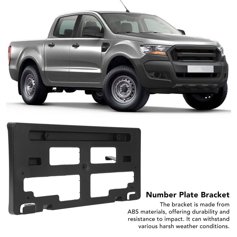 Front License Plate Bracket ABS Aging Resistant KB3Z17A385A Number Plate