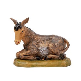 Venerare Laying Donkey Nativity Figurine Made in Italy | 5" Collection | Made in Italy