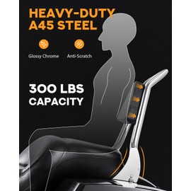 PBYMT 28inch Passenger Sissy Bar Backrest, One-piece Quick Release Rear Backrest Sissy Bar Compatible with Harley Davidson Touring Road King Electra Glide Road Glide Street Glide 2009-2024, Chrome