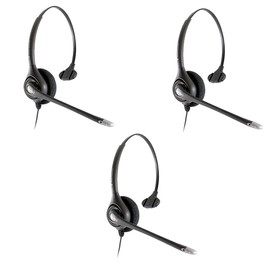 Plantronics HW251n Wired Office Headset- 3 Pack (Renewed)