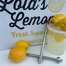 Lemonade deli container hole punch