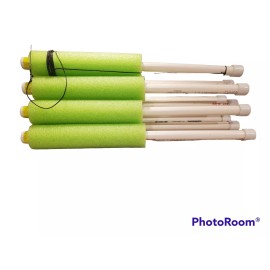 home made fishing noodles Cajun Catfish Jugline fishing Noodle Jugline Lot of 10 Green Weighted 22” Long