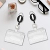3 Pack Retractable Key Badge Holder Keychain Set Badge Holder