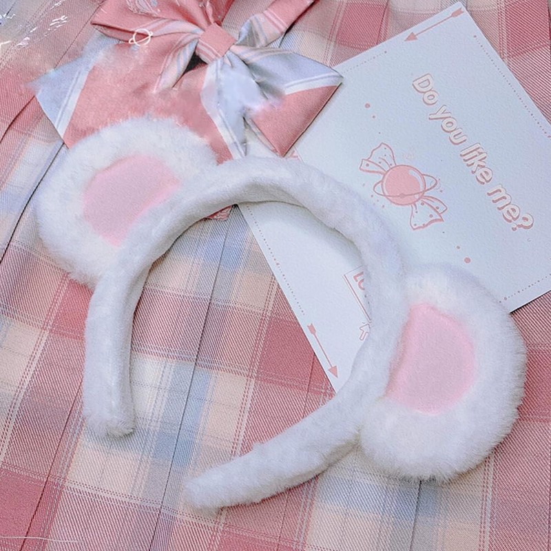 [Sucodver] Bear Ear Headband Bear Ears Headband Soft Halloween Animal