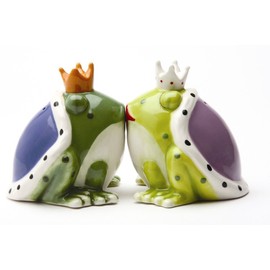 Kiss a lot of Frogs Royal Salt & Pepper Shakers Set S/P