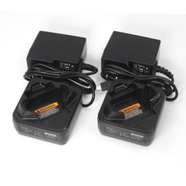(2-Pack) PMLN7109A PMLN7109 Single Battery Charger Compatible with Motorola TLK100 SL300 SL300e SL3500e TLK100 SL1M SL1600 SL2600 Radio