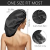 Auban Auban Extra Large Shower Cap, Double-Layer Waterproof Reusable, XL