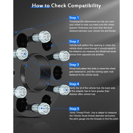 ECCPP 4 PCS 6x5.5 Wheel Spacers Hub Centric 1" 6 Lug 14x1.5 78.1mm hub bore Compatible with for Silverado 1500 1999-2023 | for Suburban 1500 2000-2014 | for Sierra 1500 1999-2023