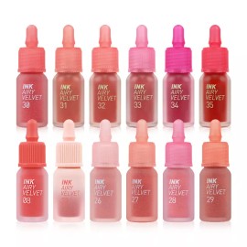Peripera 페리페라 잉크 더 에어리 벨벳 4g - 착색틴트 립틴트 물광 R [07호 심장폭격] Peripera Ink the Airy Velvet 4g - Tinted Lip Tint Water Gloss R [No. 07 Heart Bomb]