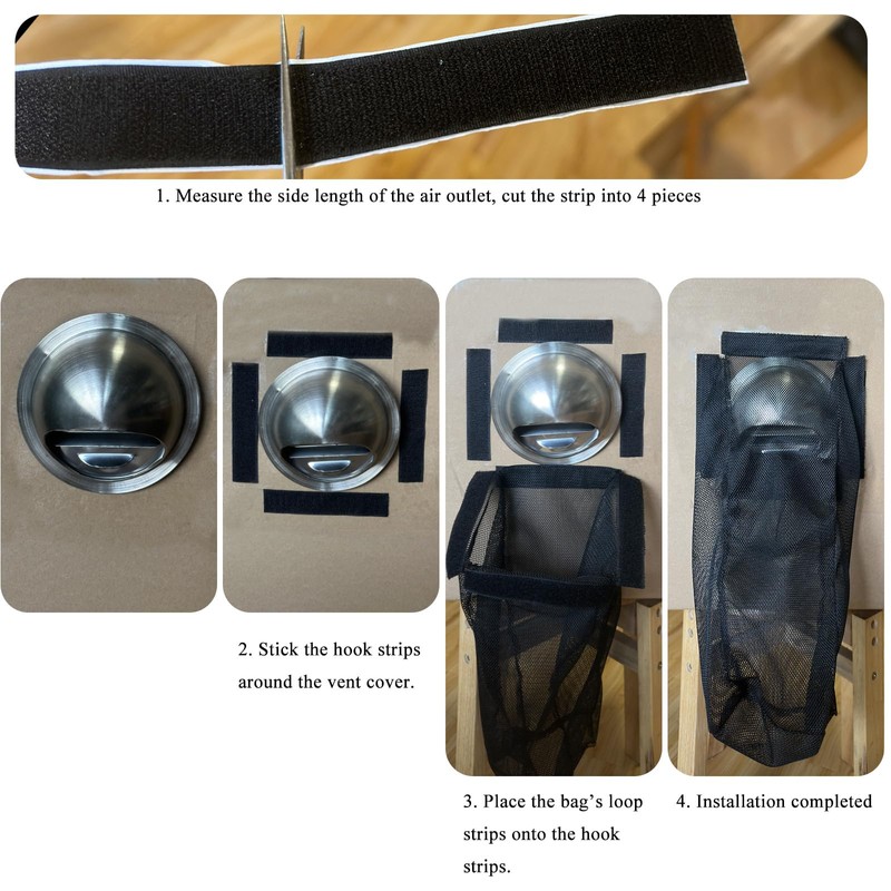 Prriudy Lint Bag for Dryer Vent Outdoor Vent Lint Bag